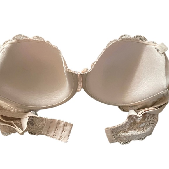 Le Mystère Nude Lace Underwire Sophia T Shirt Bra 34DDD Full Figure Like NEW 34F - Picture 7 of 7